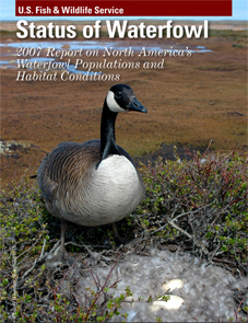 photo of CD cover of the Status of Waterfowl Report 2007