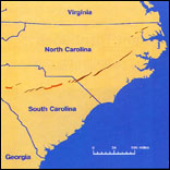 tornado tracks in the Carolinas Outbreak