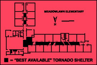 schematic of best tornado shelter