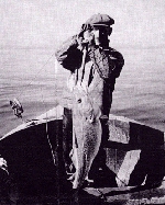 Hauling in a Cod Aboard a Portuguese Fishing Dory, Spring 1942