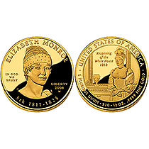 2008 First Spouse Series One-Half Ounce Gold Proof Coin Elizabeth Monroe (X17)