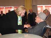 Assistant Secretary for Aging talks with a 108 year old resident at the Residencia Virgen del Camino, Leon, Spain