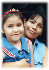 Hispanic woman with girl