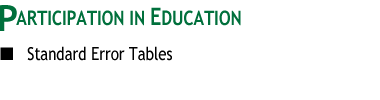 Participation in Education: Standard Error Tables