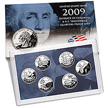 <p>United   States Mint 2009 District of Columbia & U.S.   Territories Quarters  Proof Set™ (Q09)</p>