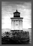 View of the front door of a lighthouse