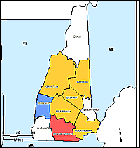 Map of Declared Counties for Disaster 1231