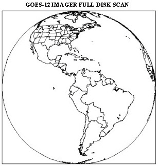 GOES-12 Imager Full Disk Scan Sector