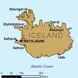 Map - Iceland