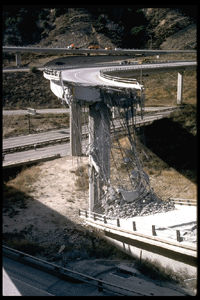 Freeway collapse in Northridge, CA