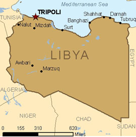 Map - Libya