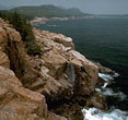 (NPS Photo) Pink granite coastline at Acadia National Park