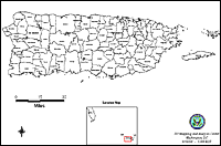 Map of Declared Counties for Disaster 1247