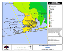 Mobile Homes Wind Exposure: Hurricane Dennis