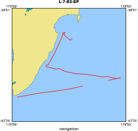 L-7-83-SP map of where navigation equipment operated