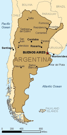 Map - Argentina