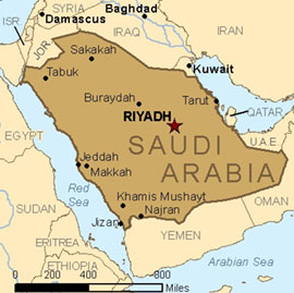 Map - Saudi Arabia