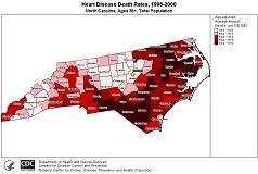 Cardio-Vascular Health Map of Alabama
