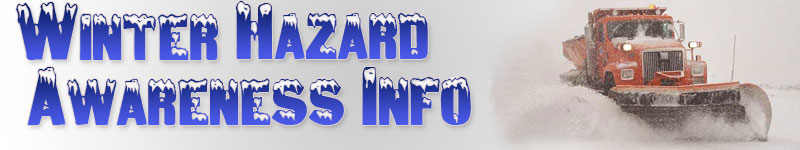 Winter Hazard Awareness Information Banner