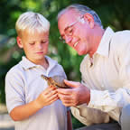 Photo of grandfather and grandson