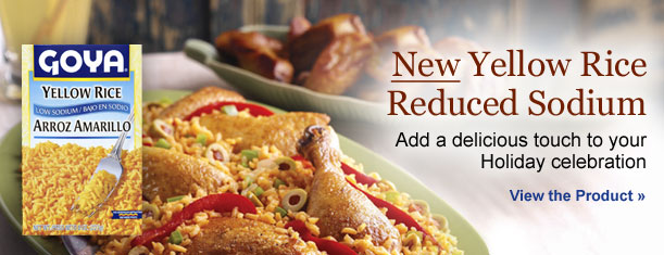 New Yellow Rice Reduced Sodium: Adds a delicious touch to your holiday celebration