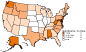 Asbestosis: Age-adjusted death rates by state, U.S. residents age 15 and over, 1995–2004