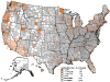 Malignant mesothelioma: Age-adjusted death rates by county, U.S. residents age 15 and over, 2000–2004