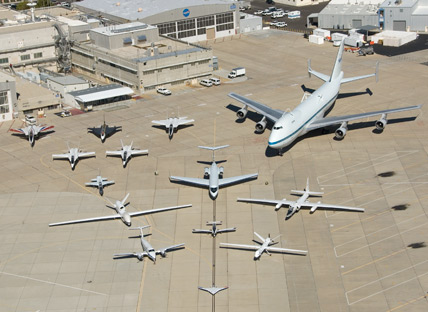 Dryden aircraft fleet in 2008