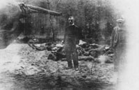A Polish priest, Father Piotr Sosnowski, before his execution by German Security Police, near the city of Tuchola, October 27, 1939.