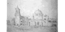 One of the earliest drawings of Mission San José, by Seth Eastman, 1848.