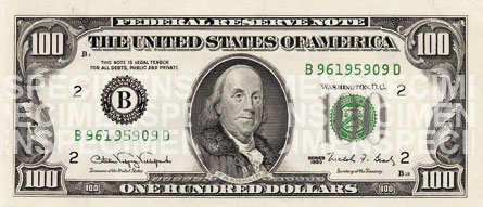 $100 Bill (Front)