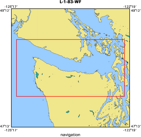 L-1-83-WF map of where navigation equipment operated