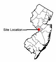 Map of site location Hamilton Township, NJ