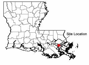 Map of Zonolite Company Site, New Orleans, Louisiana