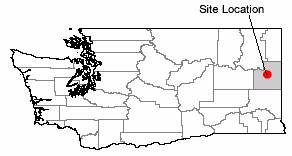 Map of site location Spokane, WA