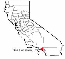 Map of site location, Santa Ana, Orange County, California