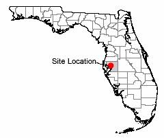 Map of site location Exfoliation Facility Tampa, FL