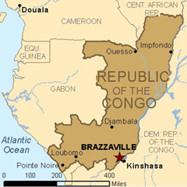 Map - Republic of the Congo