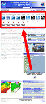 Location of the Forecast-at-a-Glance section