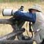 visitor photographing wildlife in Grand Teton