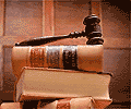 Photo of law books and gavel