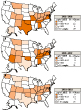 Respirable quartz: Geometric mean coal mining exposures by state, MSHA inspector and mine operator samples, 1982–2003