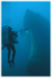Mixed gas diving on Queen of Nassau shipwreck