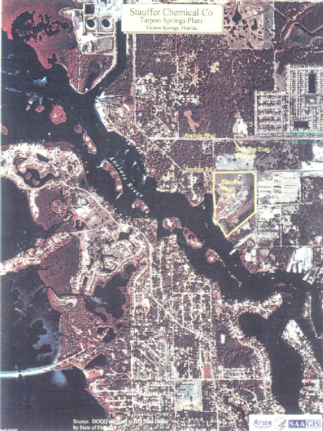 Aerial Photograph of Stauffer Chemical Company and Vicinity