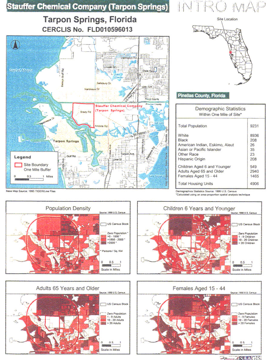 GIS Maps and Demographic Statistics of Tarpon Springs