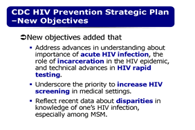 Slide 24: CDC HIV Prevention Strategic Plan –New Objectives