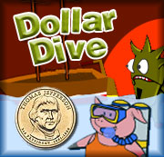 This icon says Dollar Dive and shows images from the activity.
