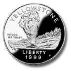 Yellowstone National Park Commemorative Silver Dollar
