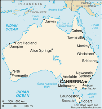 Map of Australia