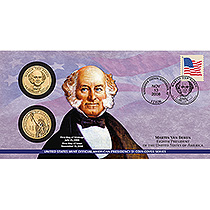 2008 Martin Van Buren $1 Coin Cover (P28)